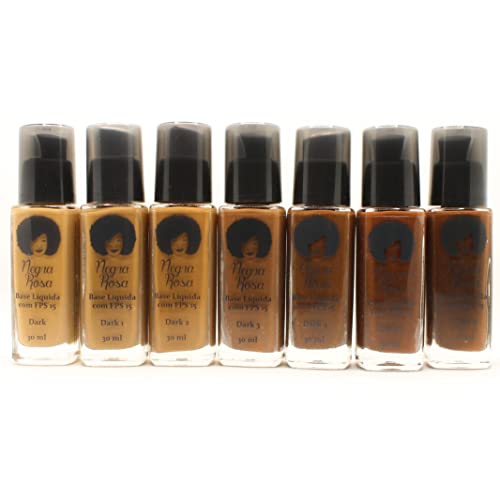 BASE LIQUIDA COM FPS 15 NEGRA ROSA - DARK 1