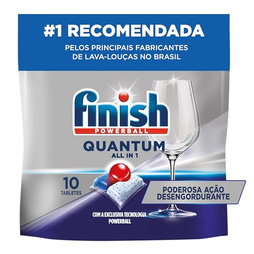 Qual o Melhor Detergente para Máquina de Lavar Louça de 2025? Melhores Ranking 7 Finish Quantum All in 1 Detergente para Lava Louças em Tabletes com 10 unidades