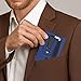 XLIUAX Money Clip, RFID Belt Wallet Travel Wallet Blocking Clip Pocket for Cards Pickpocket Hidden Clips Stash Credit Card Holder Compact Thin Anti-Theft for Traveling(Dark Blue)