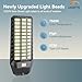 Deepn 9500W Solar Street Light, Commercial Grade Street Lights, IP67 Waterproof Solar Parking Lot Lights Dusk to Dawn Outdoor Lighting LED Security Flood Motion Sensor and Remote Control, (2)