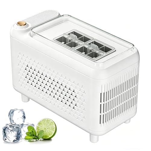 Fabricadora de hielo portátil eléctrica 8 cubos 12V miniatura 1