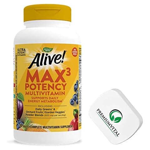 PremiumVital, Nature's Way, Alive! Multivitamin, ohne Eisen, 180 Tabletten Cover