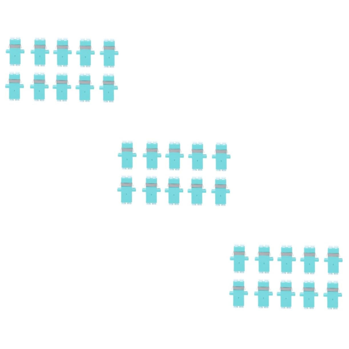 Generic 30 Pcs Fiber Optic Adapter Gpu Support Bracket Fiber Optic Cable Adapter Connectors Fiber Optic Cable Coupler Patch Cable Network Connector Adapter Tools Plastic Lc Liquid Crystal