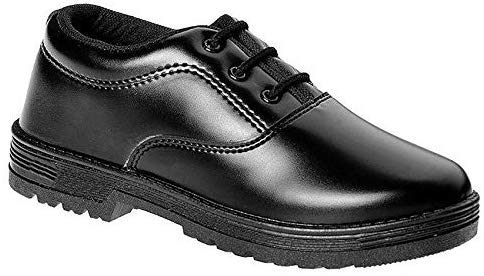 Image of Onbeat Boys Black School Shoes
