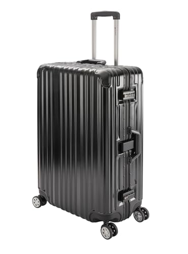 Travelhouse Koffer London - Aluminiumrahmen mit Polycarbonat Hartschale 4 Silent Move Doppelrollen...