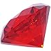 Produktbild kabemi Kristall Diamant Dreiecksschliff rot 60 mm, ohne Öse, 1 Stück