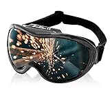 KwikSafety (Charlotte, NC) PIT VIPER ANSI Industrial (ANTI-FOG, ANTI-SCRATCH, Snug FIT) Welding Goggles Shade 5 | Ventilation Infrared Welding Torch Brazing Flame Cutting Gas Oxy-Acetylene Black