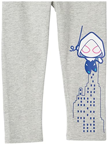 Image of Amazon Essentials Disney | Marvel | Star Wars | Frozen | Princess Girls and Toddlers' Cotton Stretch Leggings, Multipacks