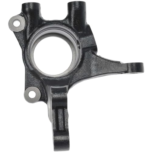 Image of Detroit Axle - Front Left Steering Knuckle for Hyundai 2005-2009 Tucson Kia 2005-2010 Sportage, Driver Side Steering Knuckle Assembly 2006 2007 2008 Replacement