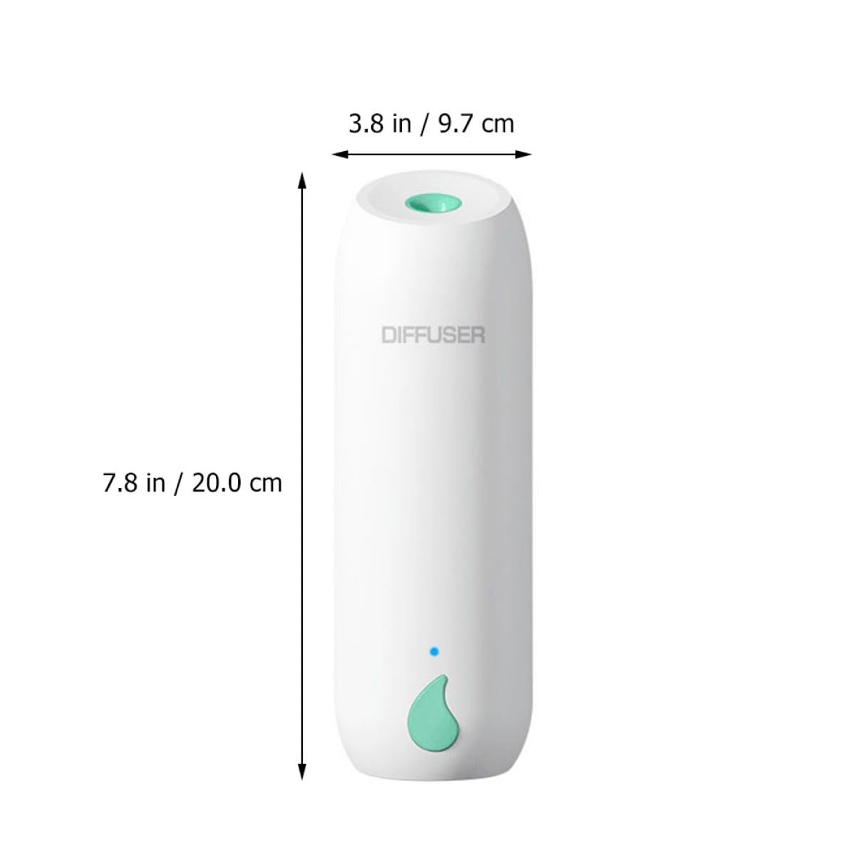 Diffusore di Aroma Automatico Timer per Bagno e Auto, Rimozione Odori, Duale da Parete e Desktop, Capacità 800ma in Pp Verde