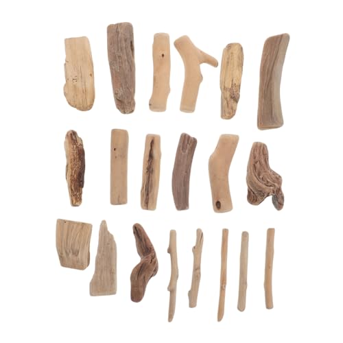 Gadpiparty 20pcs Natural Wood Driftwood Branches for Aquarium Decoration Unique Irregular Wood for Crafts and Home Decor Smooth Finish for Safe Handling and Rustic Aesthetic Appeal