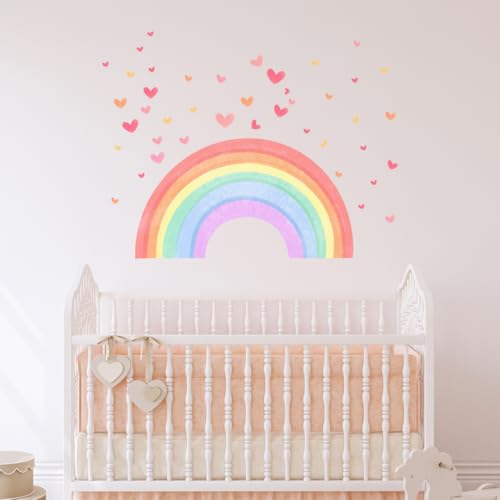 Vinilo decorativo arcoíris para dormitorio de niñas 26 in miniatura 2