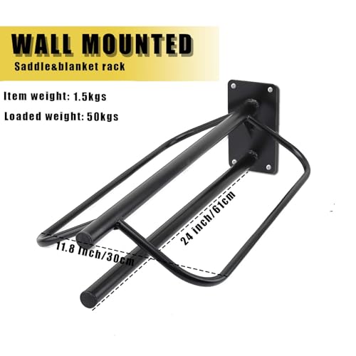 image for HDYEGY 4 Pack Saddle Rack with Pad Bar,Heavy Duty Wall Mounted Saddle 