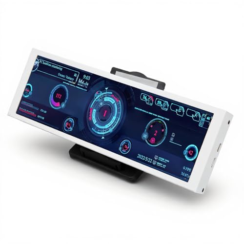 Image of 7.9 Inch CPU Hardware Temperature Monitor External Expansion Display, CPU GPU SSD Data Temperature Monitor Panel for PC ARGB Computer Case Secondary Screen