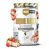 REDCON1 Whole Food Animal Protein Powder - Coach Prime MRE Lite Protein Powder - Low Carb with No Whey - 24g Protein - Prime Time Strawberry Cheesecake (20 Servings)