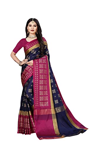 Image of OM SAI LATEST CREATION Soft Cotton & Silk Saree For Women Banarasi Saree Under 399 2021 Beautiful For Women saree