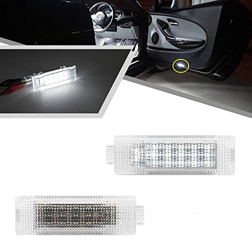 2 Piezas Lámpara LED Blanca de Cortesía para Puerta