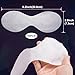 SmallCat 50 Sheets Disposable Non Woven Eye Care, Cotton Facial Eye Covers, DIY Skincare Mask Paper Beauty Sheets for Spa, Skincare, Moisture Retention