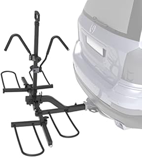 Hyperax Volt eco - 2 E Bike Mounted Bike Rack Carrier - for 2-inch Hitch - Up to 2 X 60 lbs MTBs, EBikes, Road Bikes with up to 5-inch Fat Tires - Suitable for SUV, Trucks, Sedan, NO RV USE!