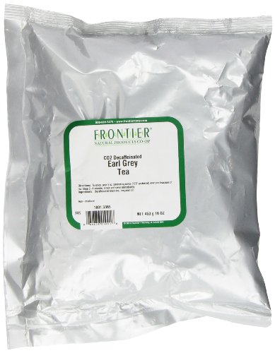 Frontier Co-Op Earl Grey Co2 Decaf., Kosher | 1 Lb. Bulk Bag | Camellia Sinensis #TOP28