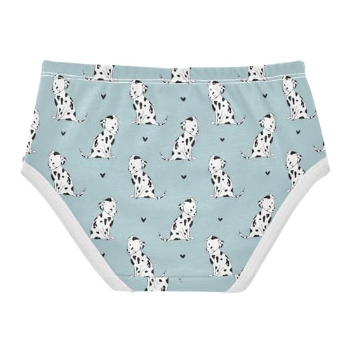 Wusikd Cute Little Hearts Girls' Underwear Cotton Dog Girls Briefs Soft Toddler Underwear 8T2
