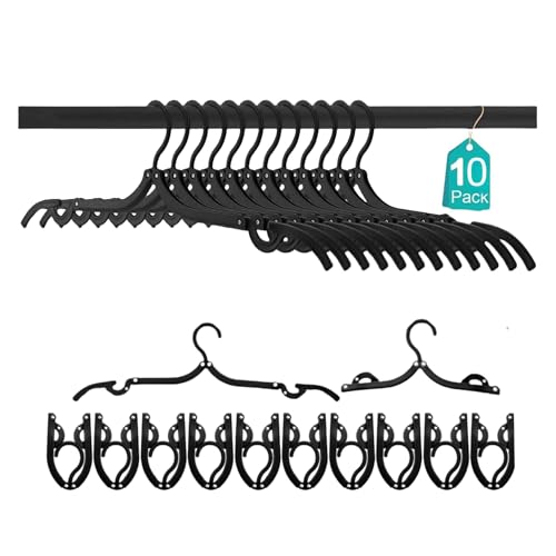 FlyNautics 10Pcs Travel Hangers Space Saving...