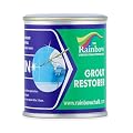 Grout Pen White Grout Paint: Waterproof Tile Paint Grout Refresh Restorer for Floor, Kitchen & Bathroom Shower Tiles - White - Can Size for Larger Projects - 125ml (4.2oz)