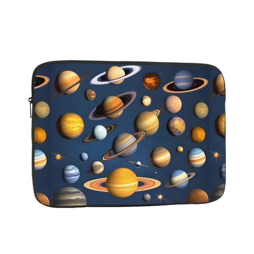 Solar System Planets Laptop Sleeve Case 17 Inch Suitable for Notebook Computer Tablet Traveling Carrying Simple Case