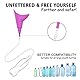 Syarme Silikonrohr für Weibliches Urinal, Wiederverwendbares Verlängerungsrohr, Verwendet in Kombination Weiblichem Urinal, Geeignet für Reisen, Festivals, Camping, Verkehrsstau, etc., 80cm Lang