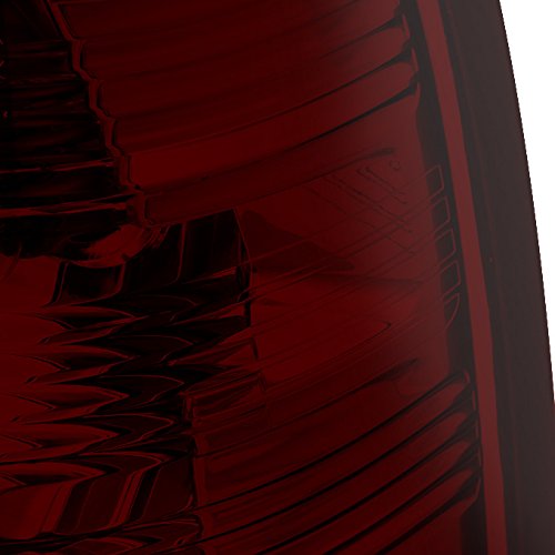 Akkon - For 09 10-18 Dodge Ram 1500/2500/3500 Pickup Rear Dark Red Smoked Tail Lights Driver Left + Passenger Right Side Pair #TOP6