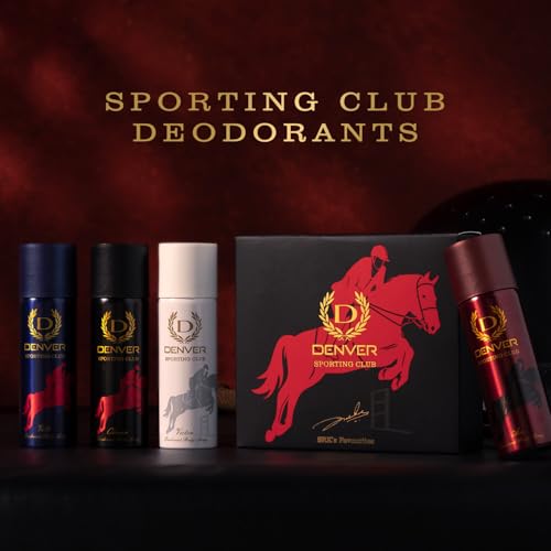 Image of DENVER SRK's Favourite Sporting Club Nano Deo | Long lasting Deodorant Spray (50ml x 4) Deodorant Spray - For Men