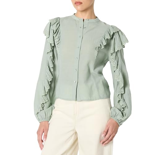 Amazon.com: The Drop Women's Arianna Dramatic Ruffle Sleeve Cotton