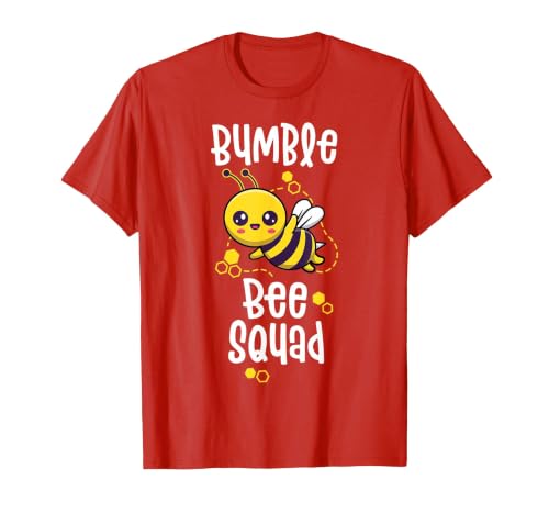 Bumble Bee Squad Honey Bumblebee Teacher Team Group T-Shirt, Men, Red, X-Large