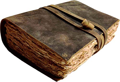 Leather Village - Leather Journal - Vintage Leather bound Old Journal - Handmade