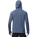 Roadbox Mens UPF 50+ Fishing Shirts, Long Sleeve UV Sun Hoodie, Hiking Running Swim Athletic Workout Shirt - Image 3