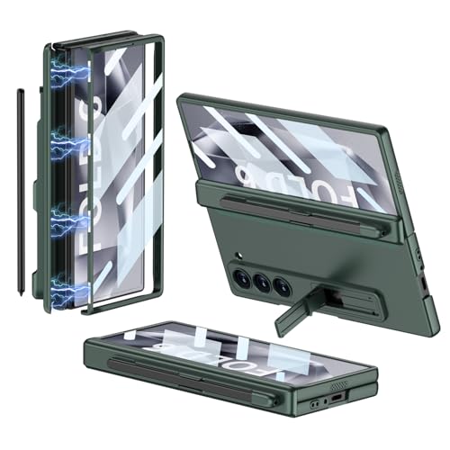 Coque Samsung Galaxy Z Fold 6 5G intégrale rigide verte antichoc