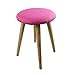 BIACCHI Tabouret N Bois avec Assise en Coton Fuchsia Lot de Quatre tabourets