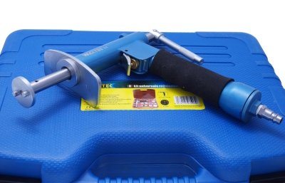 GrecoShop Arretratore ad Aria Compressa/Pneumatico per Pistoncini Freni/Freno a Disco con 15 Adattatori
