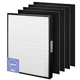 Popurure 30940 Replacement Filter Compatible with Hunter Air Purifier, fits 30210 30214 30215 30216 30225 30244 30245 30260 30398 30400 30401 30402 30525 36260 36395 37225, 1 HEPA Filter + 4 Prefilter