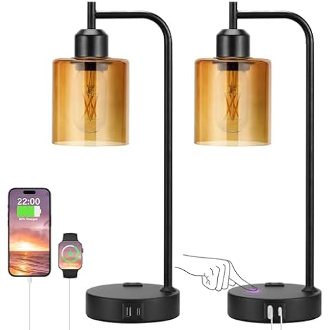 Innqoo Industrial Touch Nightstand Lamps Cover