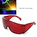 Laser Safety Glasses, Red Lens with 405-1064nm Protection Wavelength Range for Light Filter Laser Protection,Laser Hair Removal, Engraving, Cutting Machines, Industrial Protective Eyewear with Case