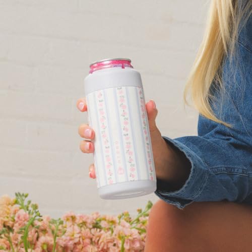 Image of HydroJug Slim Can Cooler 12 oz, Stainless Steel Can Holder, Primrose