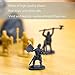 LovesTown 250PCS Medieval Knight Toys, Ancient Toy Soldiers Knight Action Figures Ancient Warrior Figurines with Storage Bag for Boys Birthday