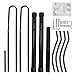 F2C 2-Bike Rack Bicycle Floor Stand Two Bike Parking Garage Storage Rack for Indoor and Outdoor