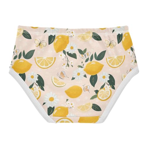 Girls Underwear Soft Cotton Lemon Kids Panties in Sizes 2/3t, 4t, 5t, 6 and 82