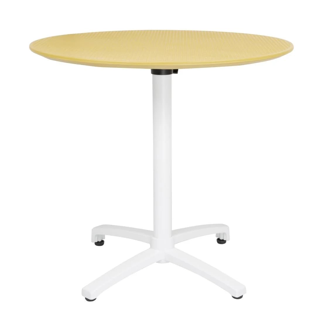 Bolero Yellow Folding Polypropylene Table 800Mm Mustard