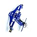 MZNBY Motorrad Verstellbarer Winkel Kennzeichenhalter Halterung Für Yamaha T-max Tmax 530 DX SX 2012 2013 2014 2015 2016 2017 2018 2019 Zubehör (Color : Blue)