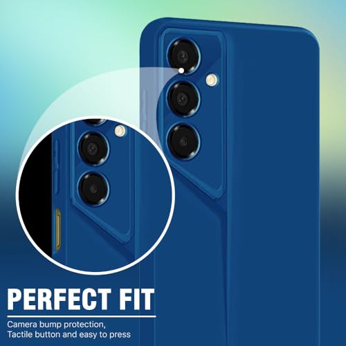 Image of WOW IMAGINE Slim Back Cover for Samsung Galaxy A16 5G | Blade Series Ultra Thin Case with Lightweight Design | Camera Protection | Soft Matte Silicone Flexible Mobile Case - Blue