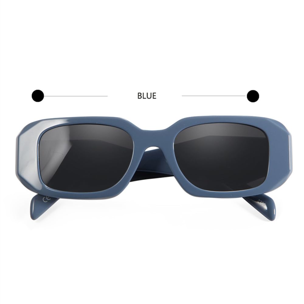 Geformte rechteckige weiße Sonnenbrille aus Acetat für Damen, polarisierte Sonnenbrille für Herren, dreidimensionaler Rahmen, UV400-Farbtöne