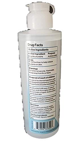 Sanitect Instant Hand Sanitizer Liquid With Aloe, Fragrance Free, 8 Oz, 65% Alcohol Antimicrobial Hand Sanitizer With Glycerin And Aloe 3-Pack #TOP5